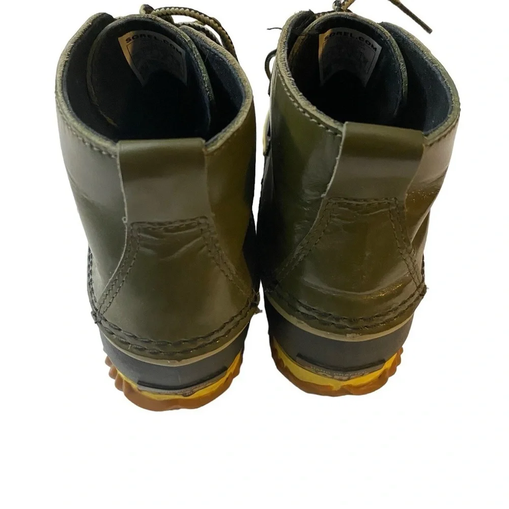 Sorel Out N About Rain Boot Nori Olive Green Women’s Size 6.5